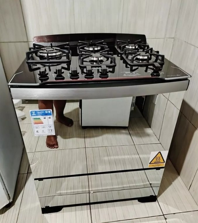 Fogão 5 Bocas Dako Diplomata Grill Bivolt