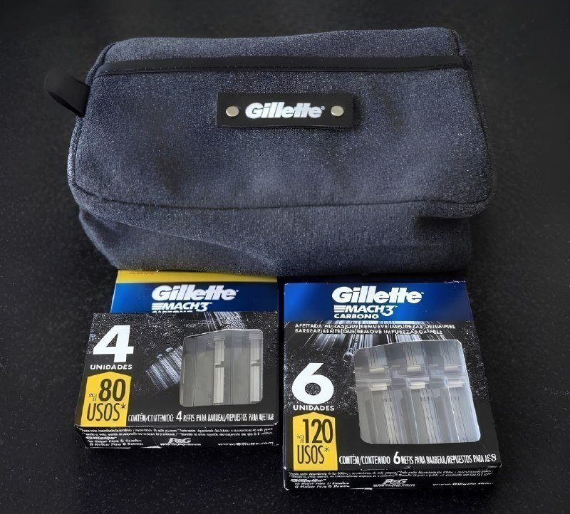 Kit Carga Mach3 10 Cargas + Necessaire, Gillette