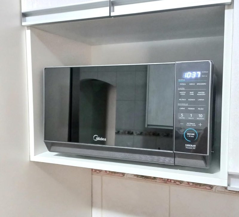 🍽️ Micro-ondas 20L Prata Porta Espelhada MasterCook Midea 110V