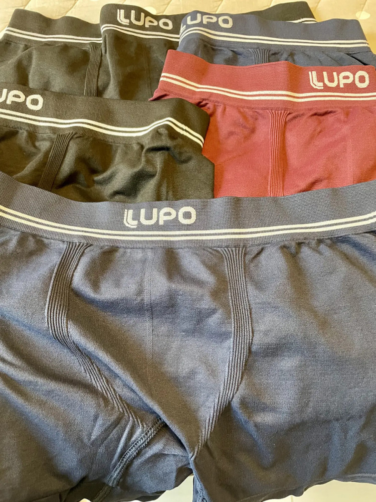 Kit 6 Cuecas Boxer Lupo Sem Costura Microfibra