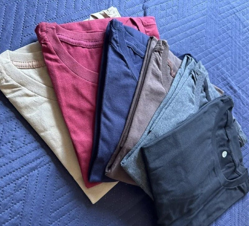 Kit 7 Camisetas Básicas Algodão Premium Masculinas