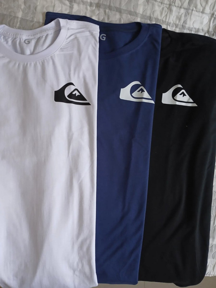 Kit 3 Camisetas Quiksilver Básicas Masculinas