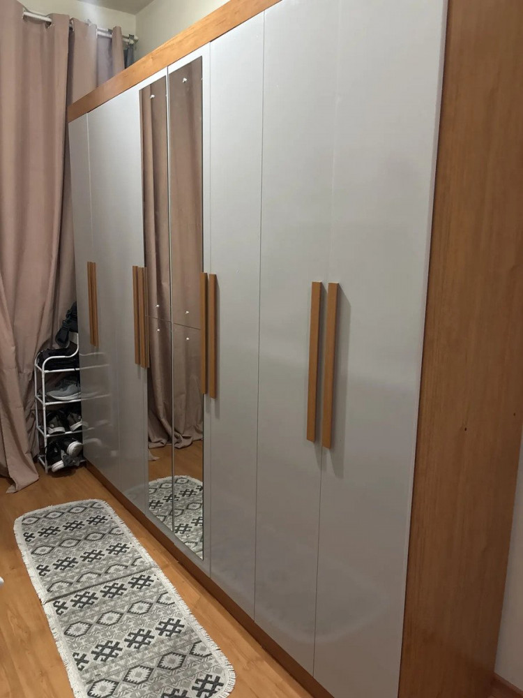 Guarda-roupa Casal Easy Slim 8 Portas Espelho