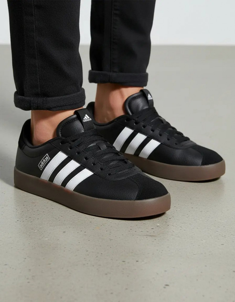Tênis Masculino Vl Court 3.0 adidas Preto e Branco