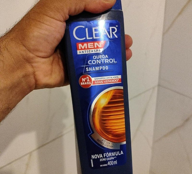 🧴 Clear Shampoo Anticaspa Men Queda Control 400ml