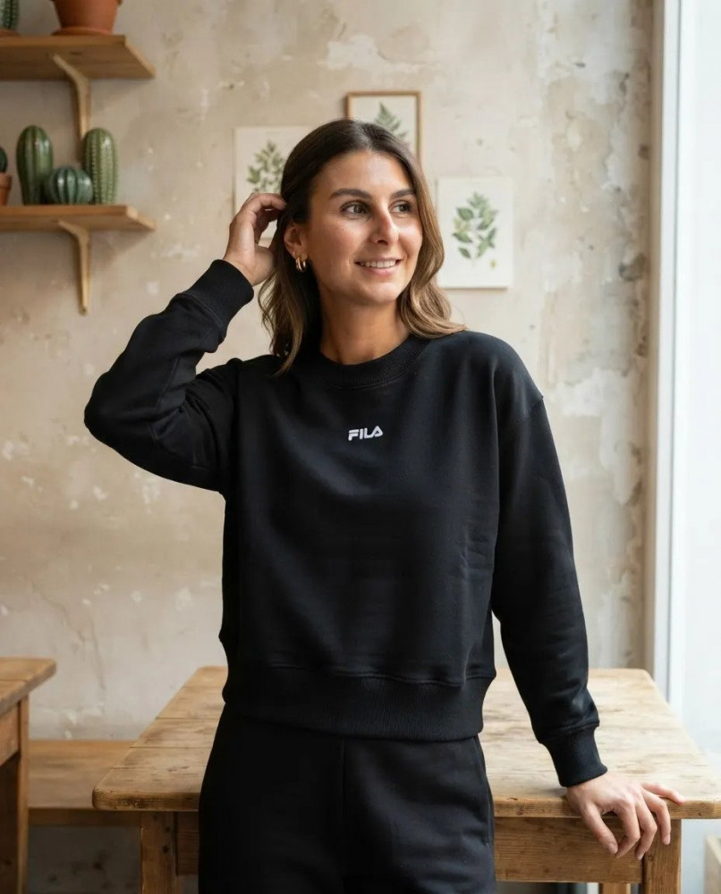 Moletom Feminino Fila Comfort Light M Preto
