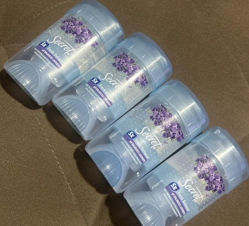 Secret Desodorante em Gel Invisível Antitranspirante Lavanda - 4 uni