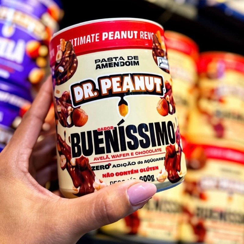 Dr. Peanut Pasta de Amendoim com Whey Protein Sabor Bueníssimo 600g