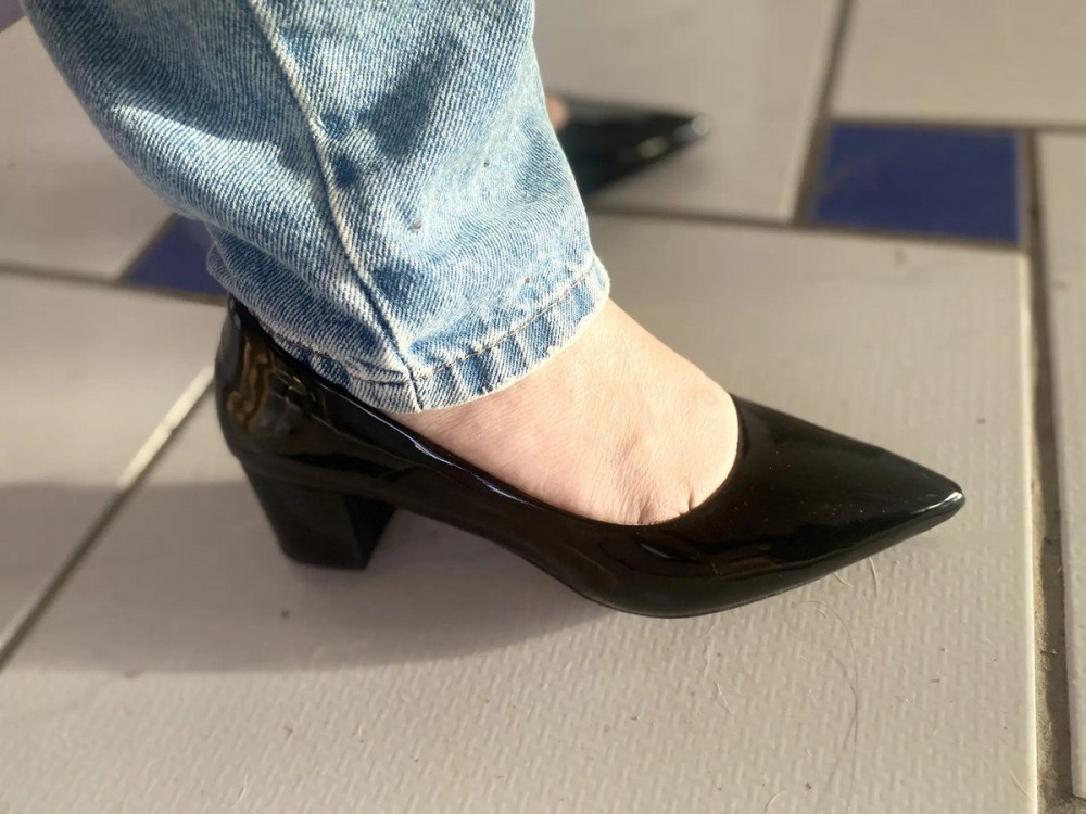 Sapato Scarpin Feminino Salto Baixo Confort