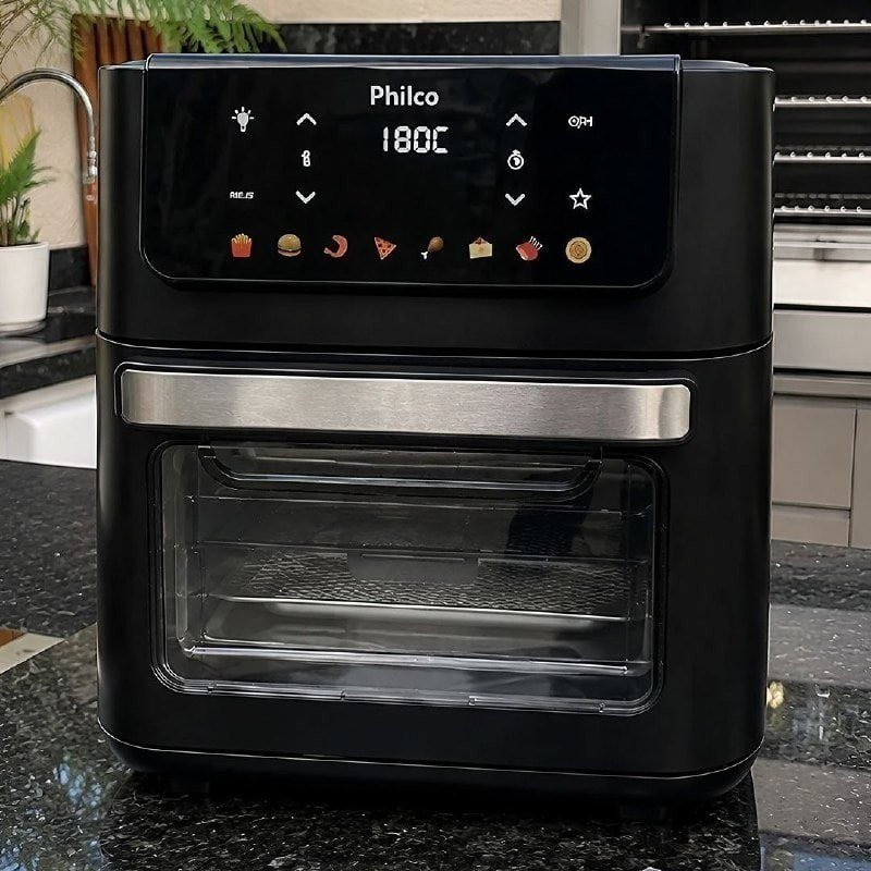 Air Fryer Oven Philco 11L 8 Funções Visor 1800W 110V