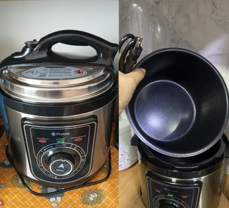⚡  Panela De Pressão Elétrica Fmaxx Kitchen Chef 4 Litros 800w - 220V
