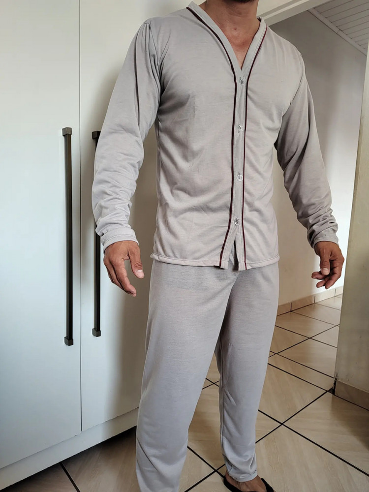 Kit 2 Pijamas Masculino Longo Confortável