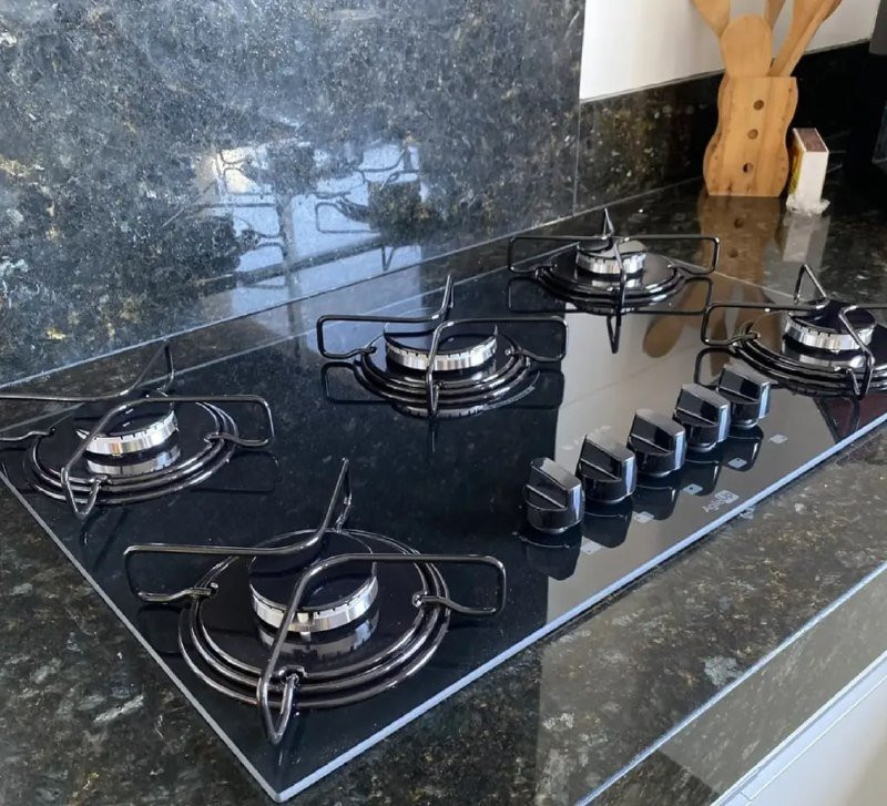 Cooktop 5 Bocas Mesa De Vidro Atlas Agile Up Bivolt