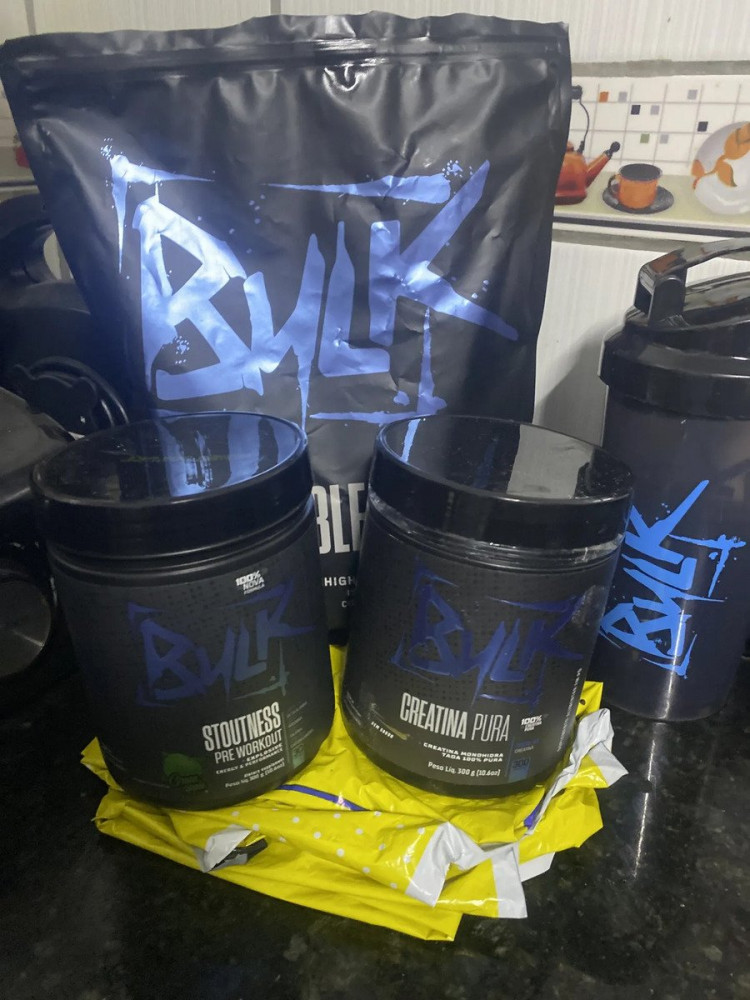 Kit Whey Protein Isolado + Creatina + Pré Treino