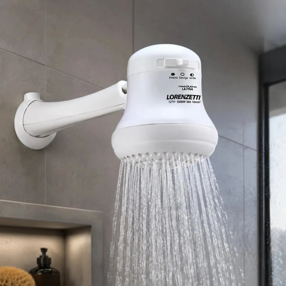 Chuveiro Maxi Ducha Ultra Branco 5500W