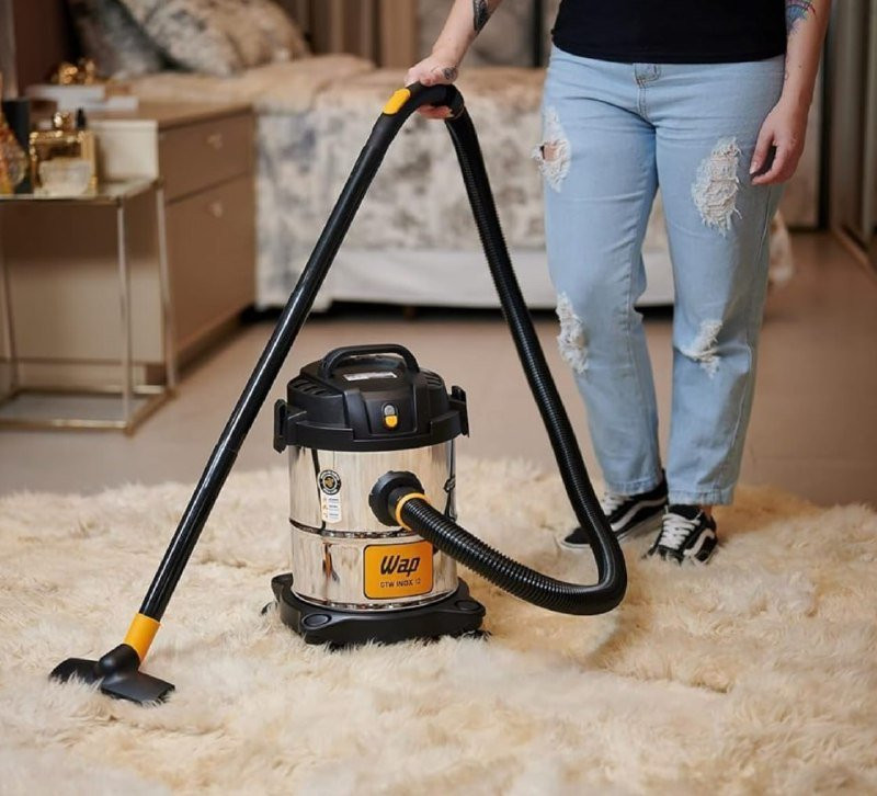 Aspirador de Pó e Água, Barril 12L, com Filtro Lavável, 160mbar 1400W 127V