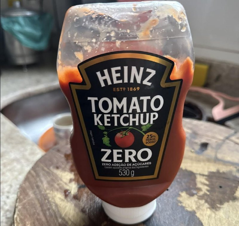 Heinz Ketchup Zero Açúcar 530g