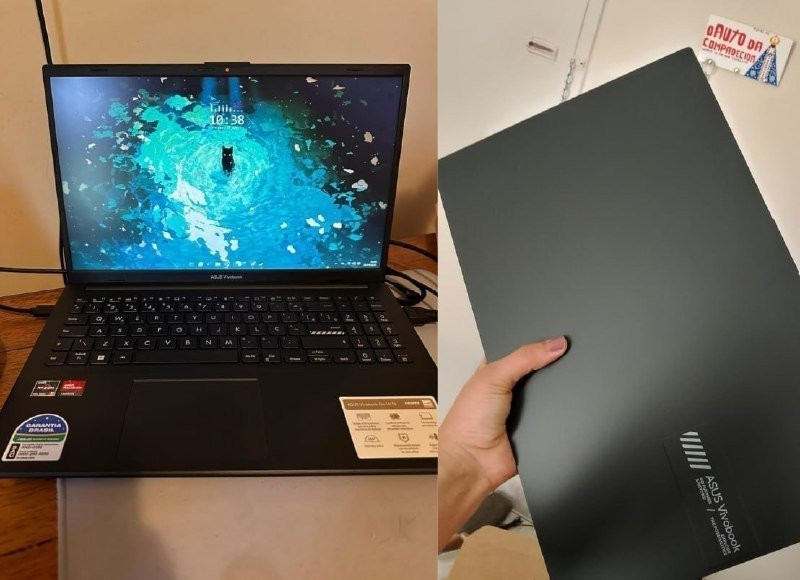 Notebook ASUS VivoBook Go 15, AMD Ryzen 5 7520U, 8GB RAM, 512GB SSD, KeepOS, Tela 15,6 FHD