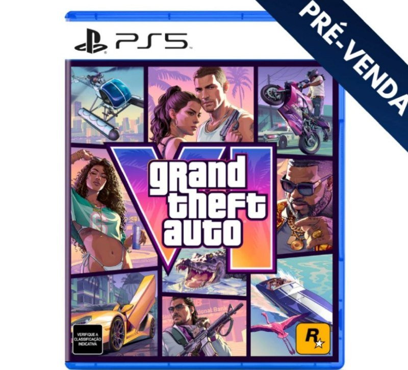 Jogo Grand Theft Auto VI PS5 Code in Box Pré-venda