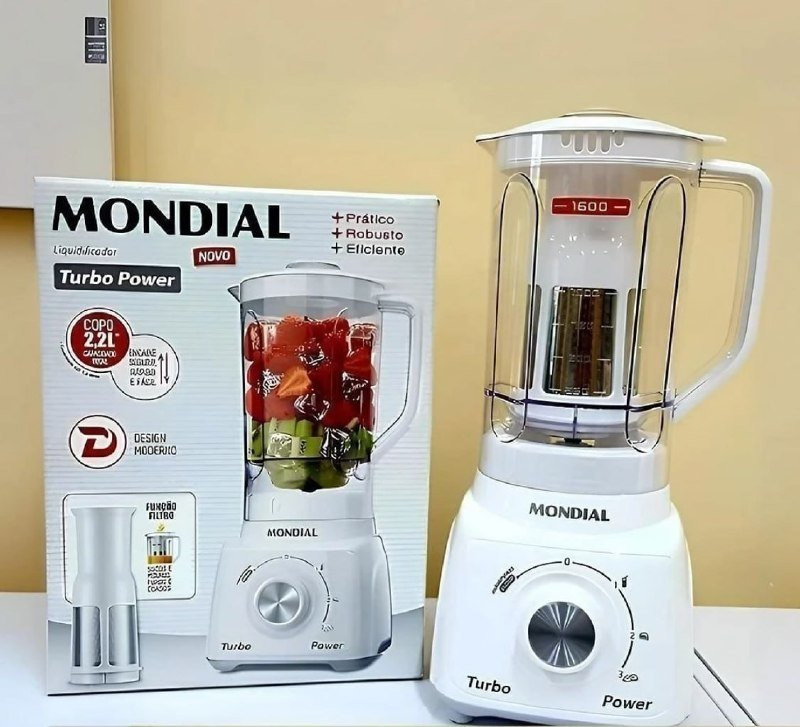 Liquidificador Turbo Power Mondial 550W