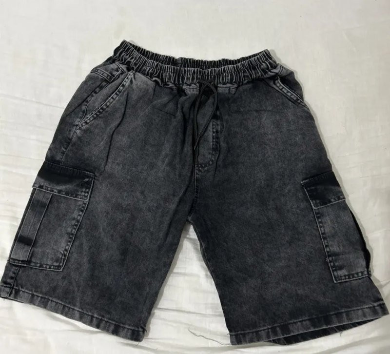 Bermuda Jeans Cargo Baggy