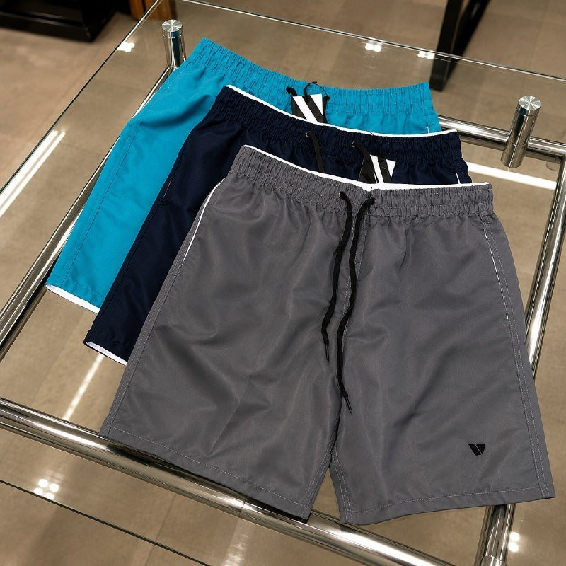 Kit com 3 Bermudas Lisas Voker