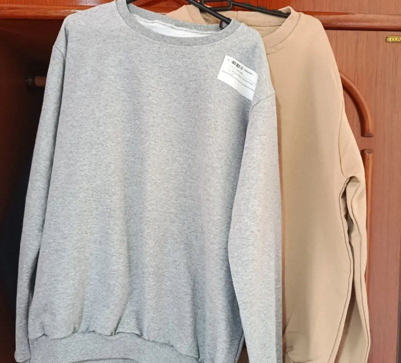 Kit com 2 Blusas de Moletom Gola Careca Algodão Premium