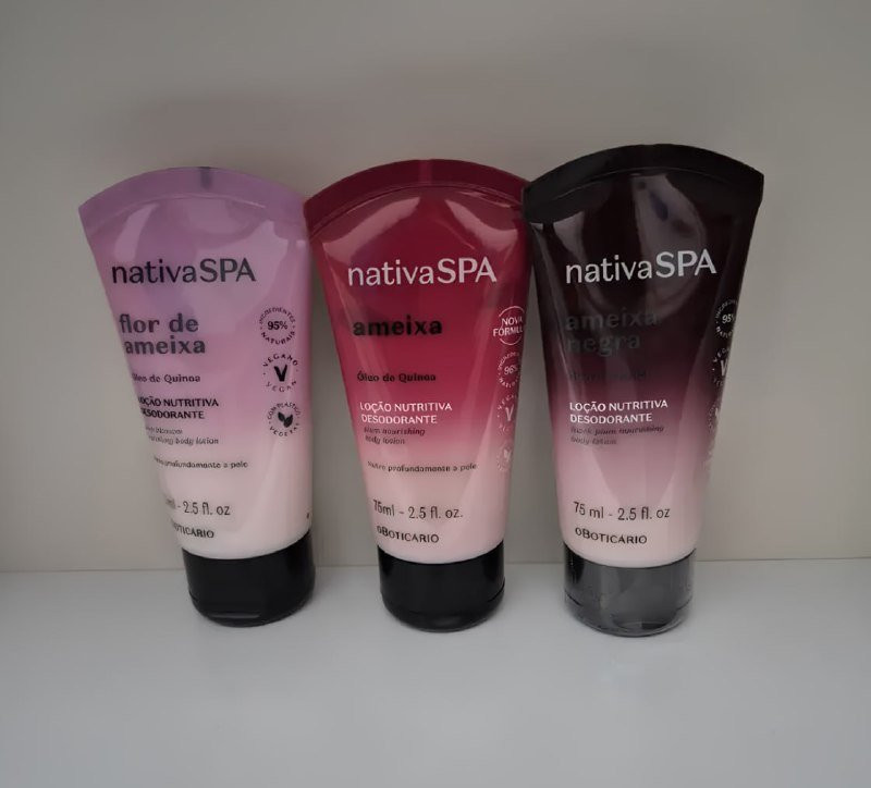 Mini Kit Presente Nativa Spa Ameixa Boticário (3 Itens 75ml)
