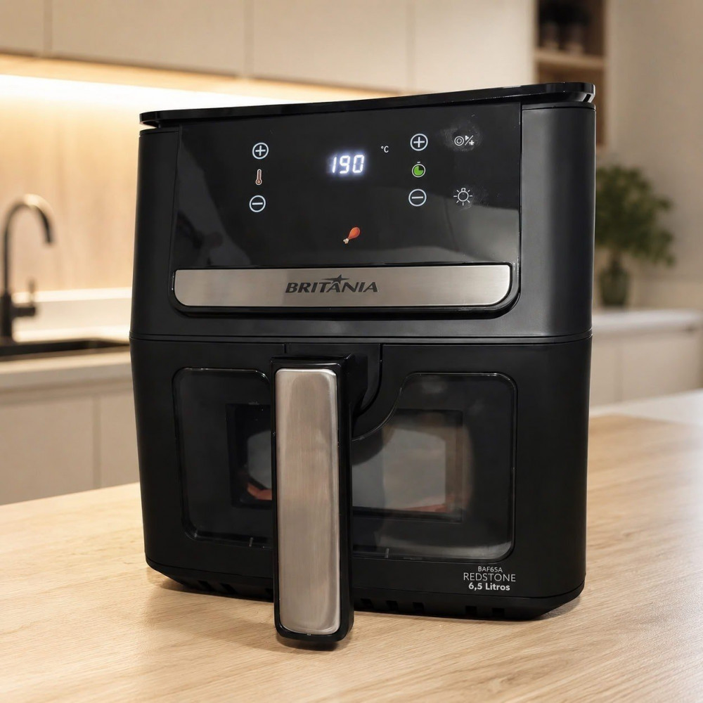 Britânia Air Fryer 6,5L 1700W 8 Funções