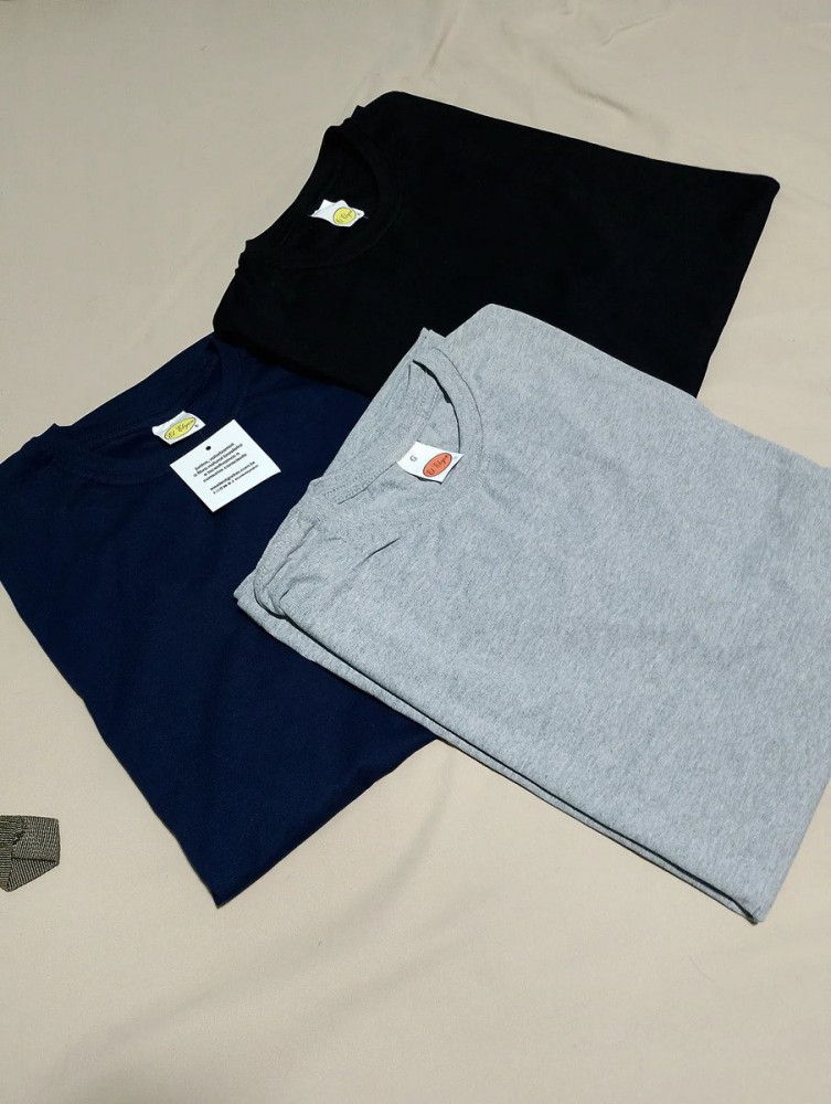 Kit 3 Camisetas Masculinas Unissex 100% Algodão