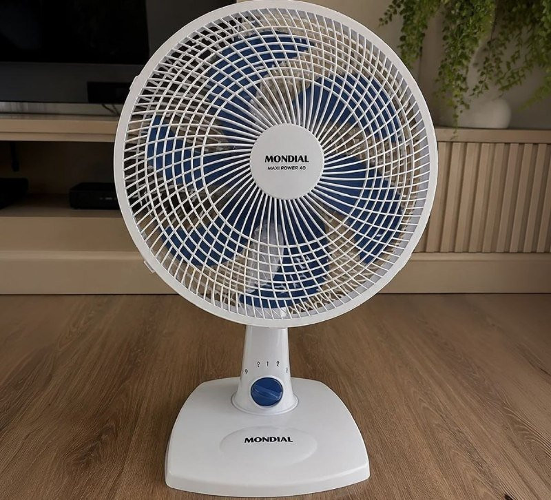 VENTILADOR DE MESA MONDIAL 127V, 30CM, 6 PÁS