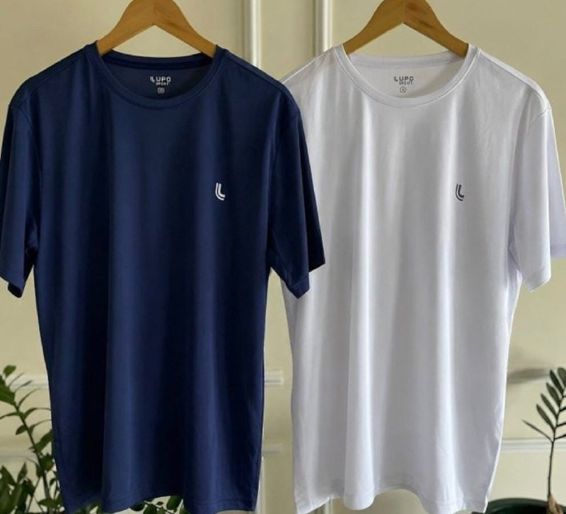Kit 2 Camiseta Dry Masculina Fit Lupo