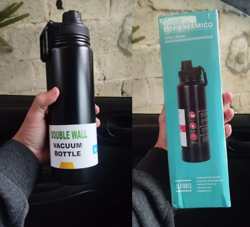 Garrafa De Agua Termica 800ml
