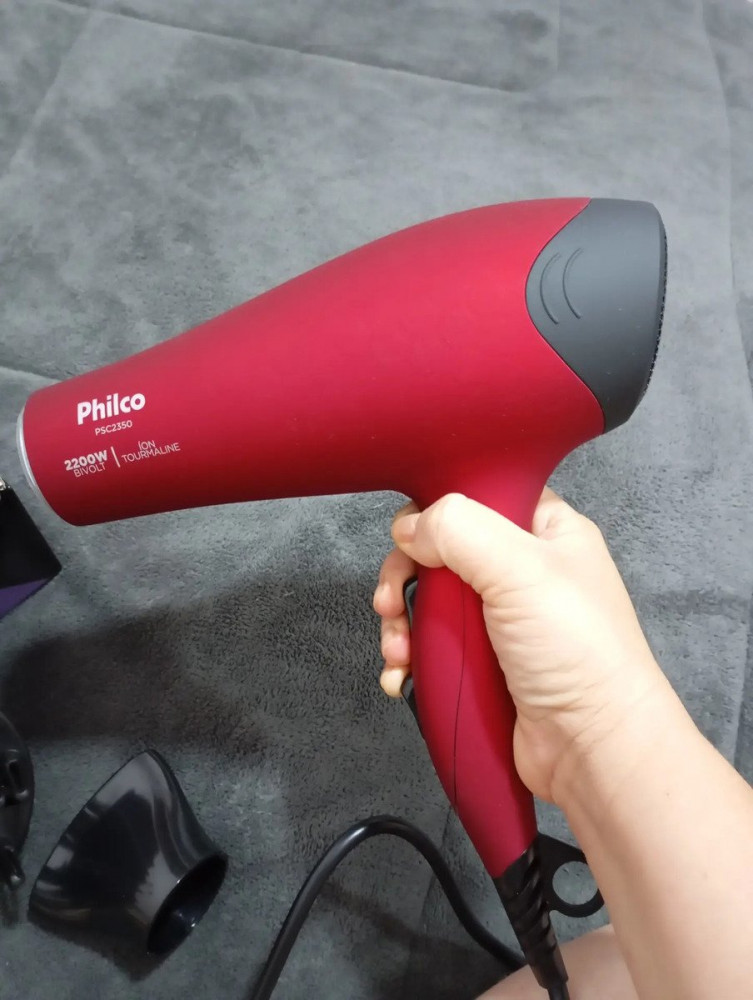 Secador Philco Difusor Cachos 2200w Rosa
