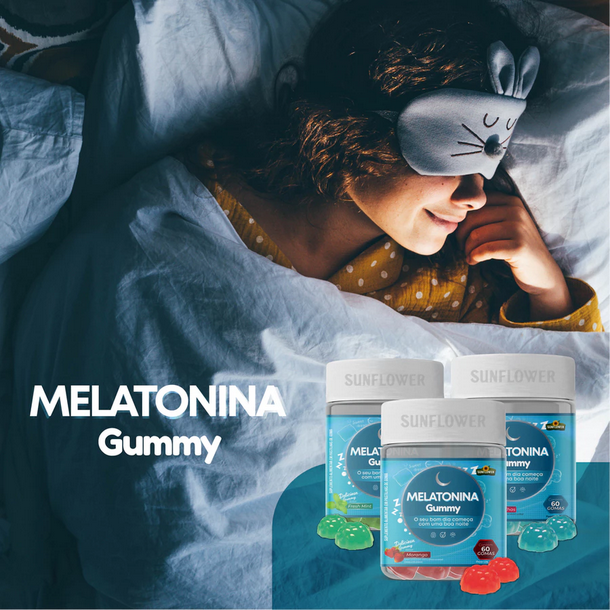 Melatonina Gummy 210mcg 60 gomas