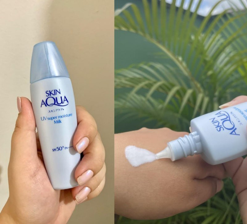 Protetor Solar Facial Skin Aqua Moisture Milk 40g FPS50