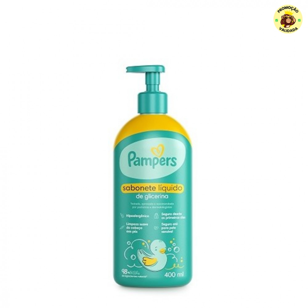 Pampers Sabonete Liquido Glicerina 400ml