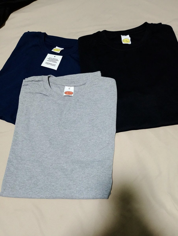 Kit 3 Camisetas Básicas Masculinas 100% Algodão