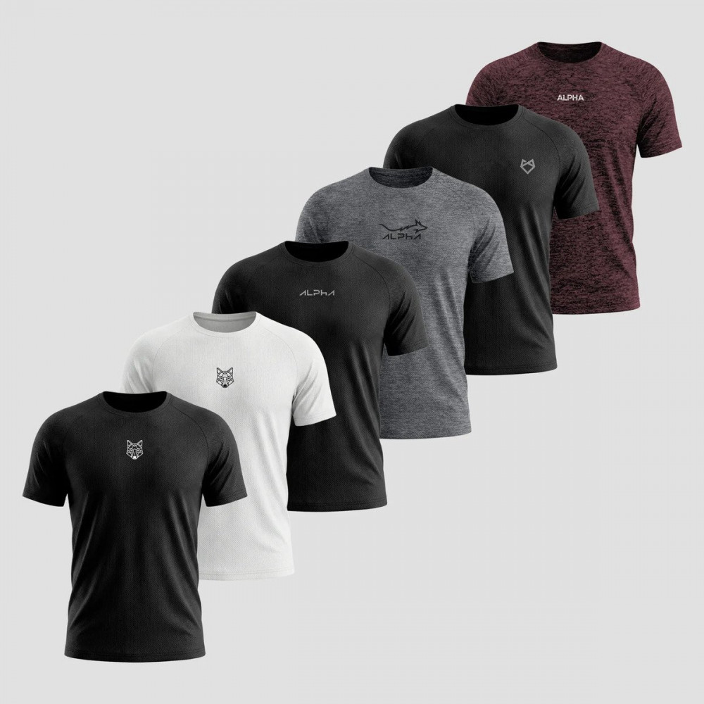 Kit 6 Camisetas Mais Procuradas Alpha