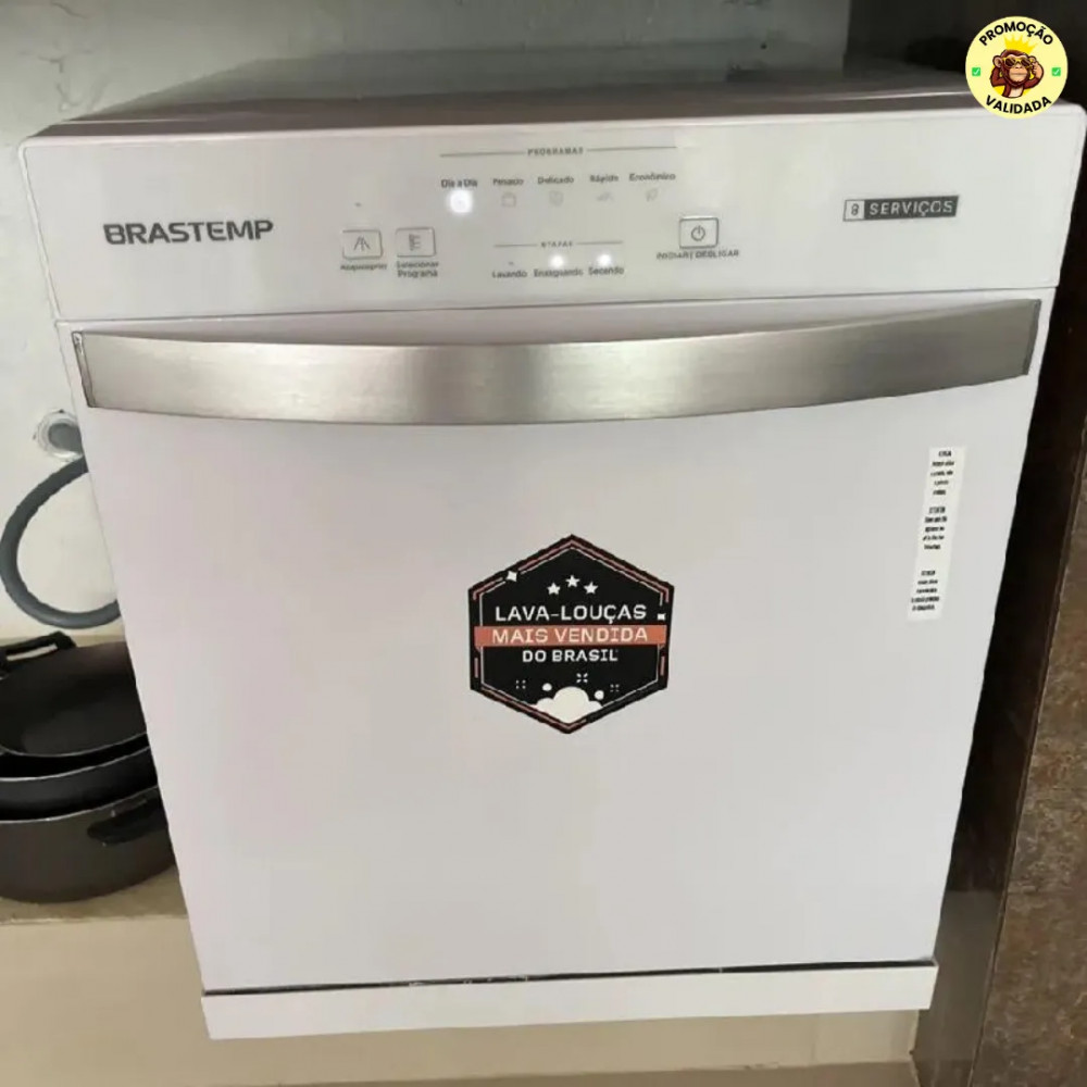 Lava-Loucas Brastemp 8 Servicos Branca