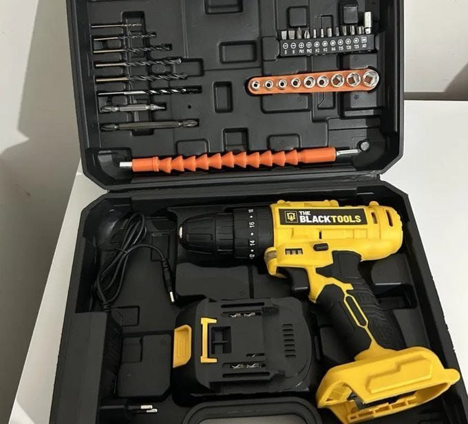 Parafusadeira Furadeira De Impacto The Black Tools Profissional
