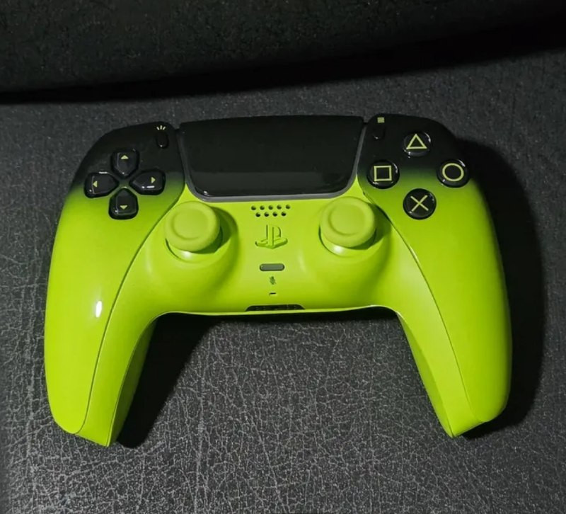 Controle sem fio PlayStation DualSense Remix Green