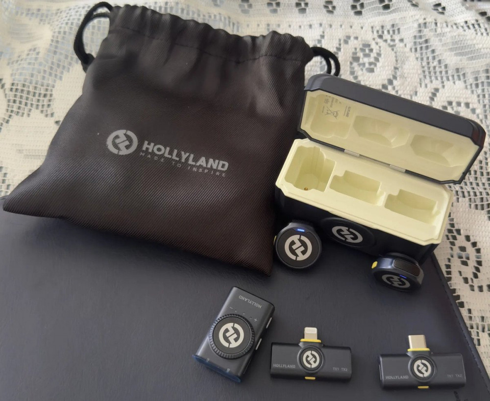 Microfone lapela Hollyland Lark M2 Preto