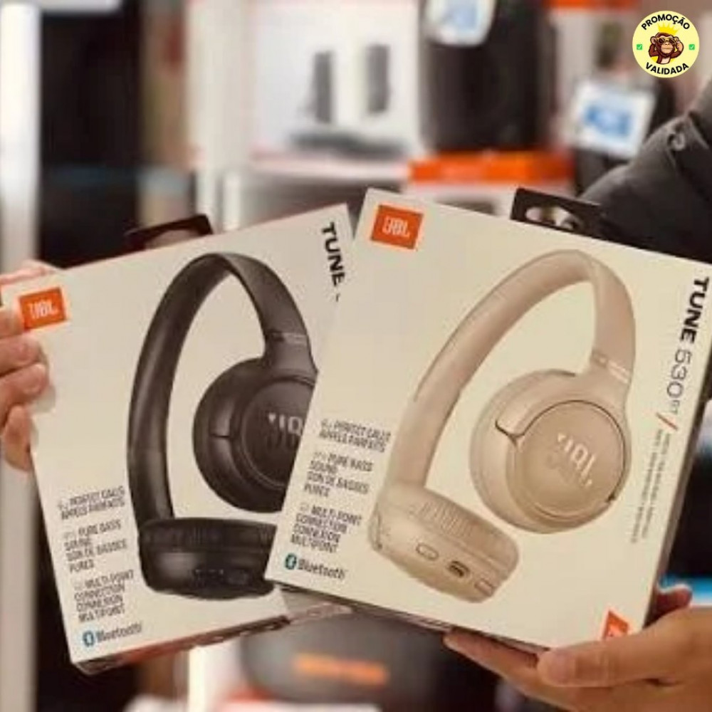JBL, Fone de Ouvido Bluetooth Over-Ear, Tune 530BT, Sem Fio, Até 76 Horas de Bateria - Branco