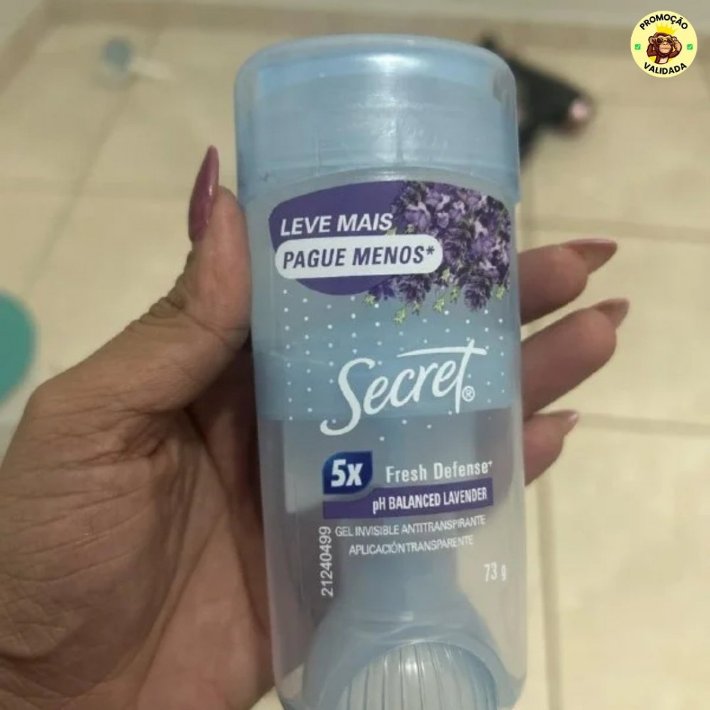 Secret Desodorante Antitranspirante em Gel Lavanda 73g
