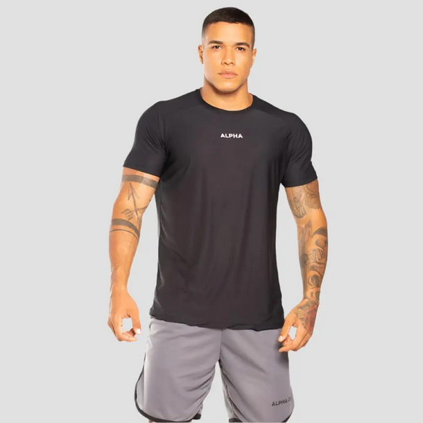 Kit 5 Camisetas Dry Black Alpha