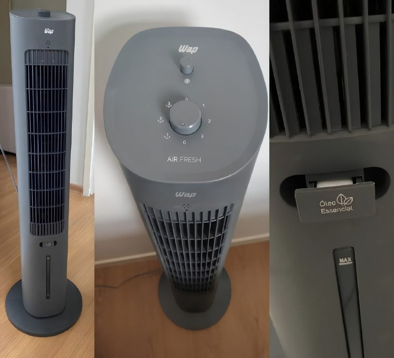 Climatizador de Ar WAP Air Fresh 4 Em 1 Silencioso com Reservatório de Essência
