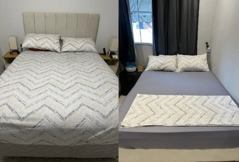 Jogo De Cama Solteiro Fred 100% Algodão 3 Peças Cinza Karsten