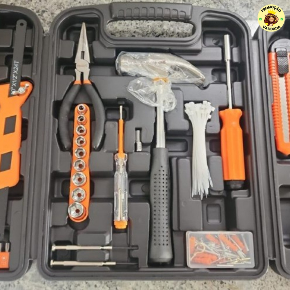 Maleta de ferramentas kit com 165 peças