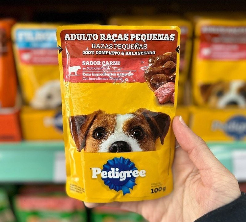 🐶 Pack Ração Úmida Pedigree Sachê Carne ao Molho - 18 uni